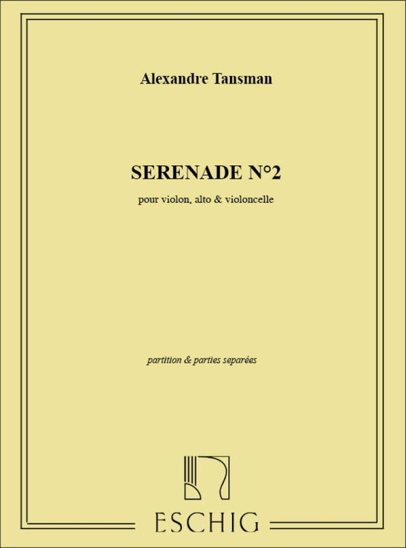 Aleksander Tansman: Serenade No. 2 - trio smyczkowe - nuty na skrzypce, altówkę i wiolonczelę