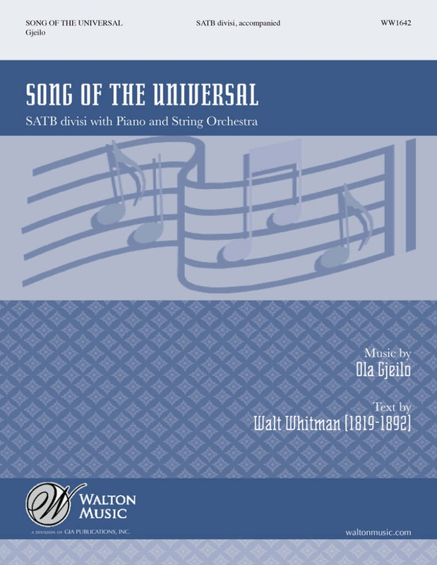 Ola Gjeilo - Song Of The Universal - nuty na chór SATB z fortepianem