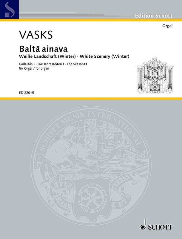 Peteris Vasks: Balta ainava fur orgel - nuty na organy