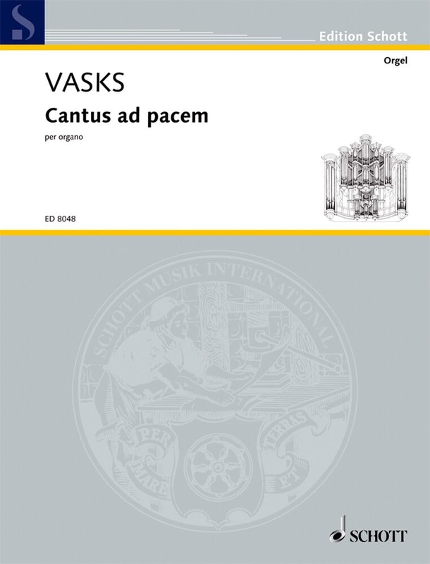 Peteris Vasks: Cantus ad pacem per organo - nuty na organy