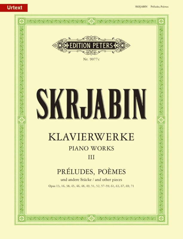 Aleksandr Skriabin: Klavierwerke III - Piano Works - dzieła fortepianowe tom 3 - nuty na fortepian