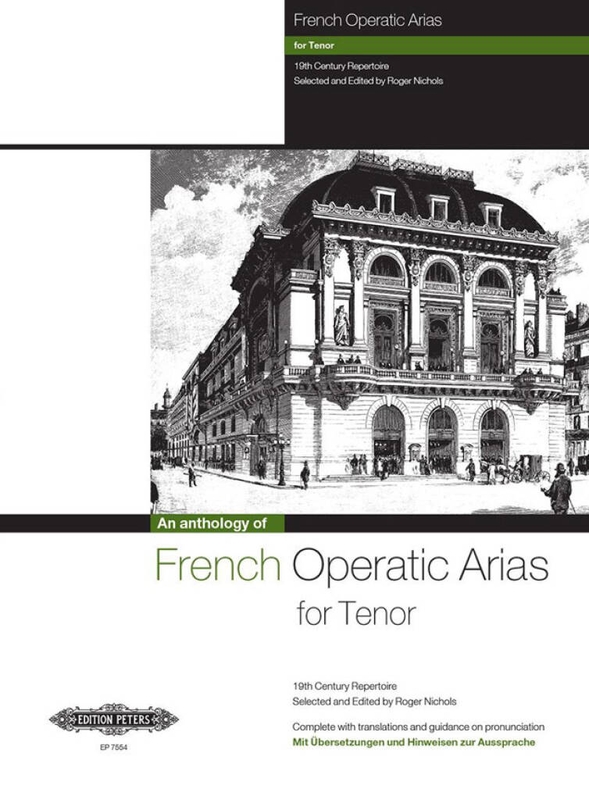 French Operatic Arias for Tenor - francuskie arie operowe - nuty na głos męski wysoki tenor i fortepian
