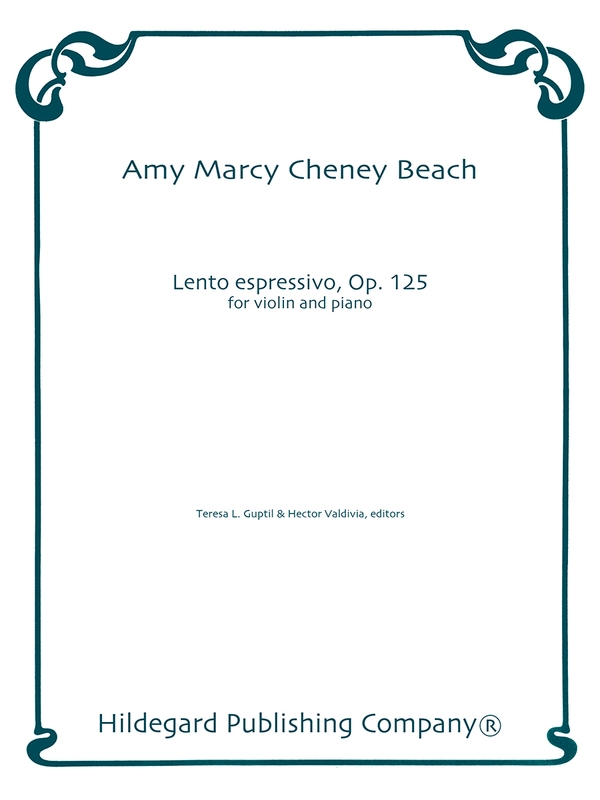Amy Beach: Lento Espressivo op. 125 for Violin and Piano - nuty na skrzypce i fortepian