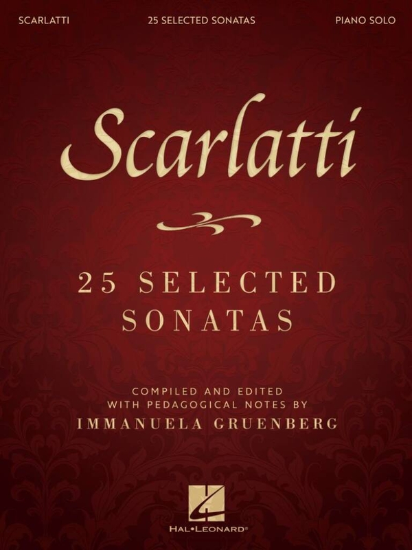 Domenico Scarlatti: 25 Selected Sonatas - wybrane sonaty fortepianowe - nuty na fortepian