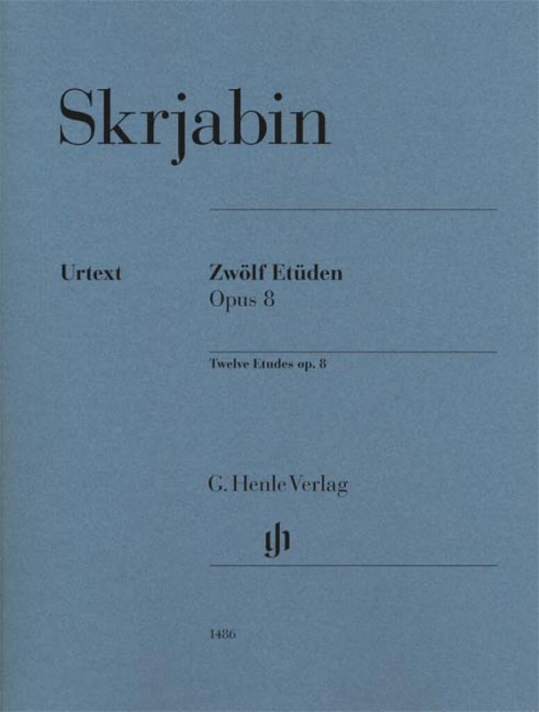 Aleksandr Skriabin: Twelve Etudes op. 8 - 12 wczesnych etiud - nuty na fortepian