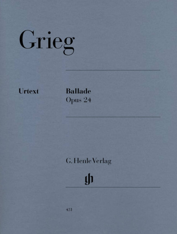 Edvard Grieg: Ballade op. 24 - nuty na fortepian