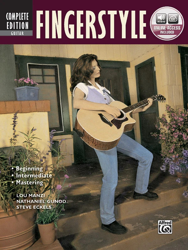 Complete Fingerstyle Guitar Method: Beginning / Intermediate / Mastering - Lou Manzi, Nat Gunod, Steve Eckels - wydanie zbiorcze 3 części - szkoła fin