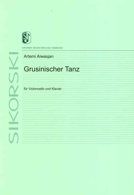 Artemi Ajwazjan (Aiwasjan): Grusinischer Tanz op. 1 nr 2 - taniec gruziński - nuty na wiolonczelę i fortepian