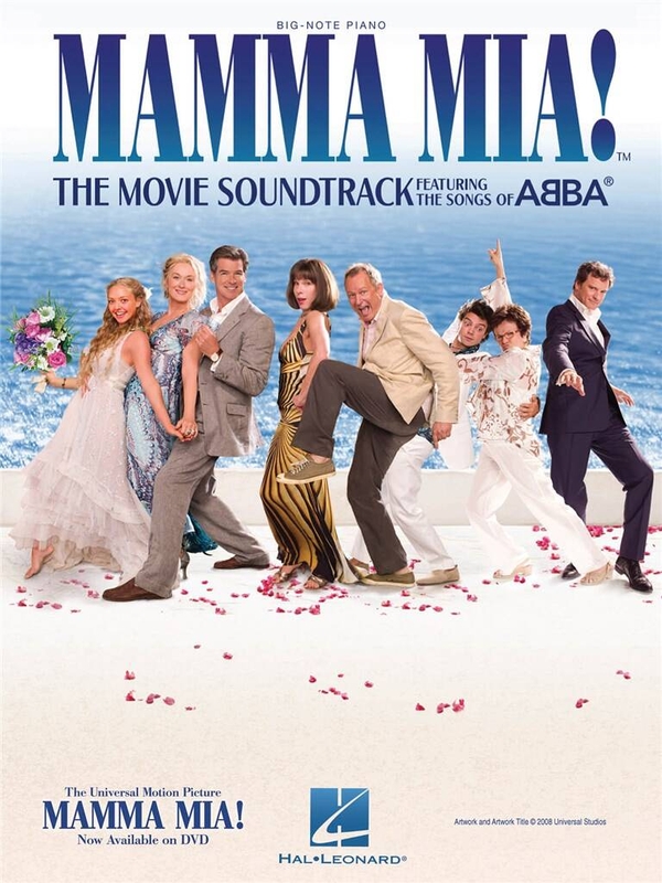 Mamma Mia! (Big-Note Piano) - ABBA - 17 piosenek z filmu - bardzo łatwe nuty na pianino dla początkujących