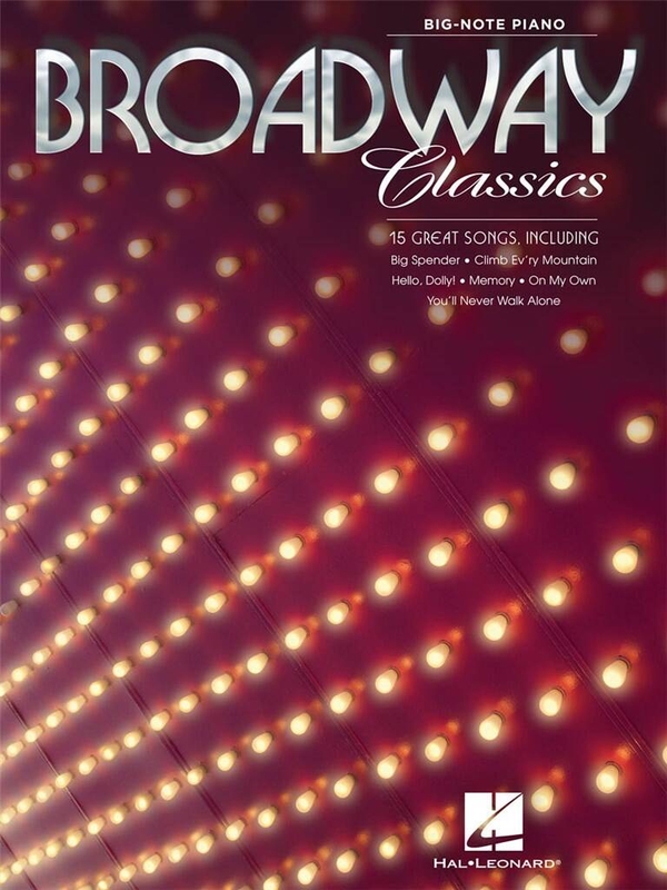 Broadway Classics (Big-Note Piano) - 15 piosenek z musicali - bardzo łatwe nuty na pianino dla początkujących