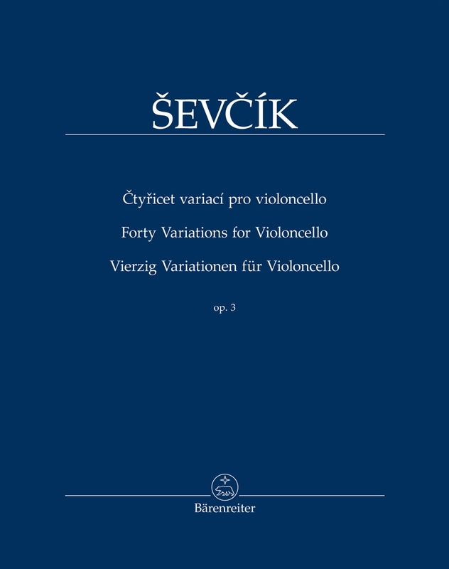 Otakar Sevcik: Forty Variations op. 3 for Violoncello - Tomas Jamnik - 40 wariacji - nuty na wiolonczelę