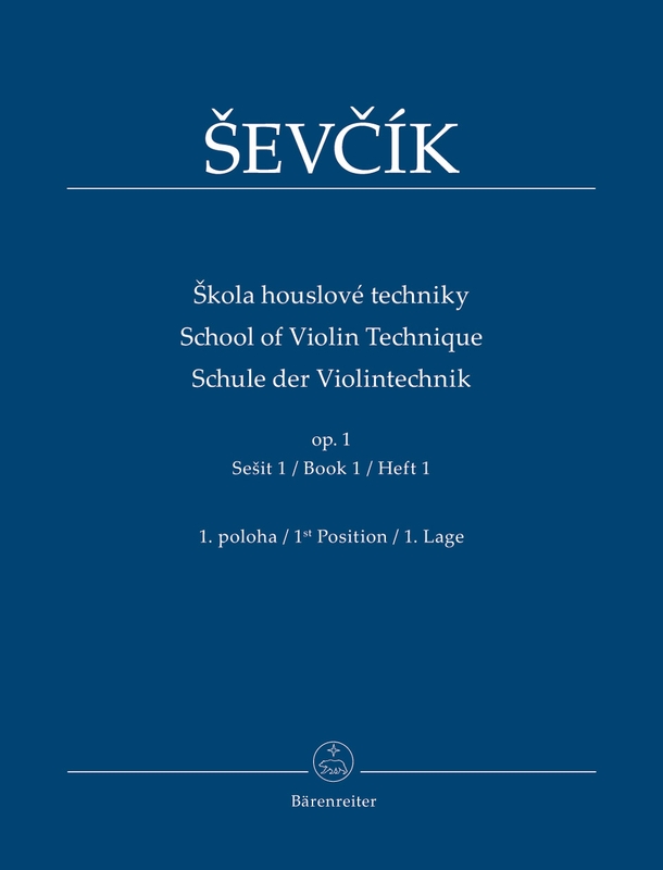 Otakar Sevcik: School of Violin Technique op. 1 - Book 1: 1st position - ćwiczenia w 1 pozycji - nuty na skrzypce