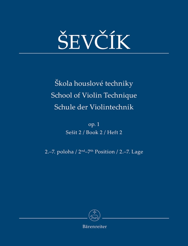 Otakar Sevcik: School of Violin Technique op. 1 - Book 2: 2nd-7th Position - ćwiczenia w pozycjach 2-7 - nuty na skrzypce