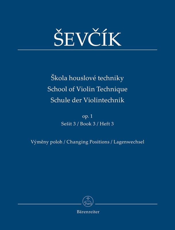 Otakar Sevcik: School of Violin Technique op. 1 - Book 3: Changing Positions - ćwiczenia zmian pozycji - nuty na skrzypce