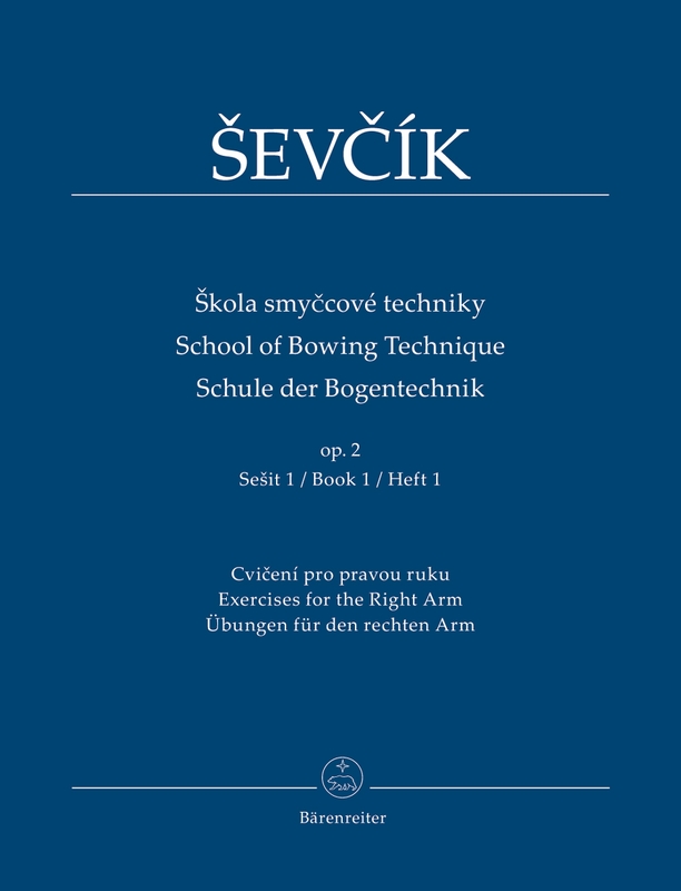 Otakar Sevcik: School of Bowing Technique for Violin op. 2 book 1 - Jaroslav Foltyn - ćwiczenia na prawą rękę - nuty na skrzypce