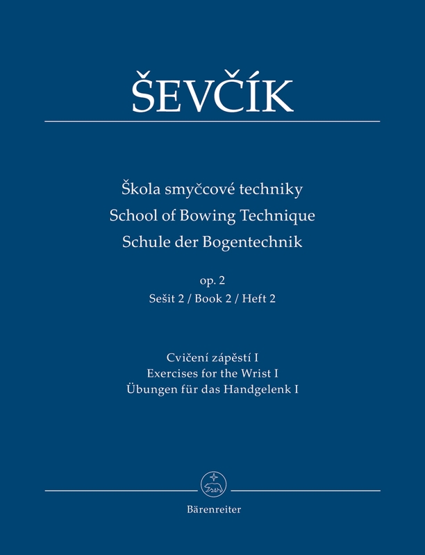 Otakar Sevcik: School of Bowing Technique for Violin op. 2 book 2 - Jaroslav Foltyn - ćwiczenia na nadgarstek - nuty na skrzypce