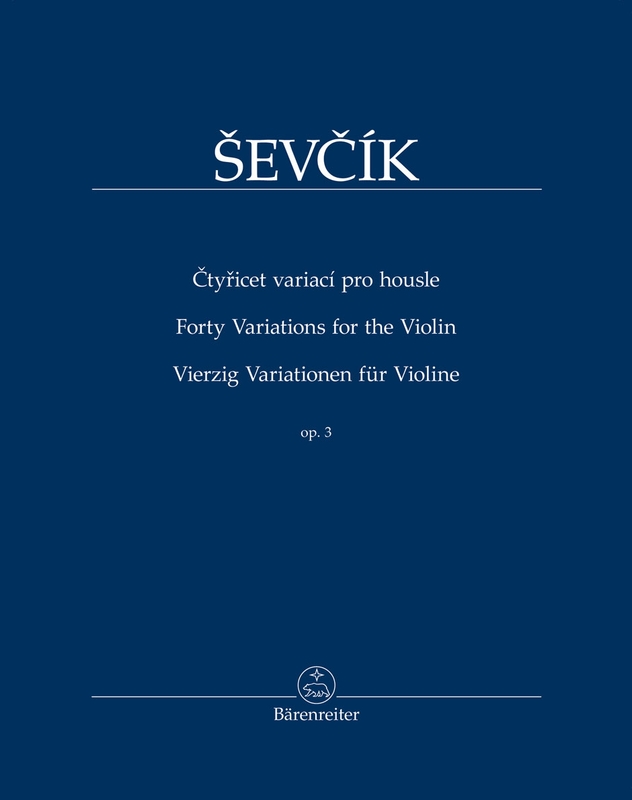Otakar Sevcik: Forty Variations op. 3 for Violin - Pavel Kudelasek - 40 wariacji - nuty na skrzypce