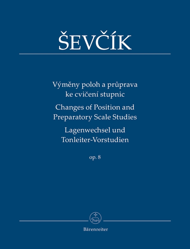 Otakar Sevcik: Changes of Position and Preparatory Scale Studies op. 8 - nuty na skrzypce