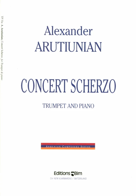 Aleksander Arutiunian: Concert Scherzo for Trumpet and Piano - nuty na trąbkę i fortepian