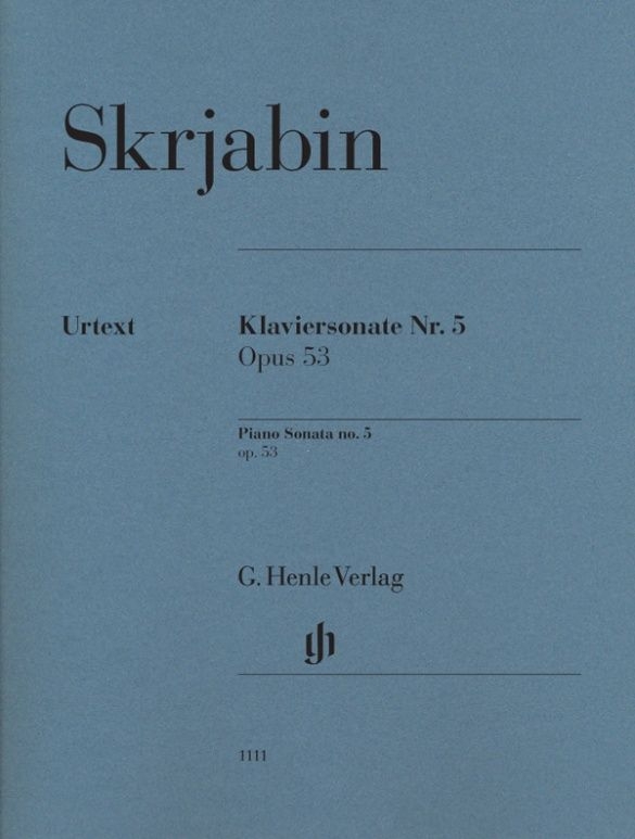 Aleksandr Skriabin: Klaviersonate Nr. 5 Fis-dur op. 53 - sonata fortepianowa - nuty na fortepian