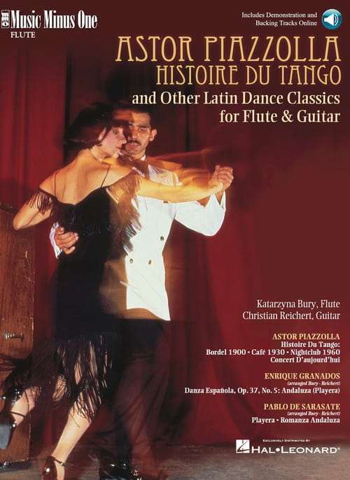 Astor Piazzolla - Histoire du Tango and other Latin Dance Classics - Flute Edition (+ audio online) - nuty na flet poprzeczny i gitarę klasyczną