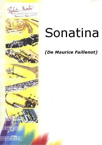 Maurice Faillenot: Sonatina pour clarinette en sib et piano - nuty na klarnet i fortepian