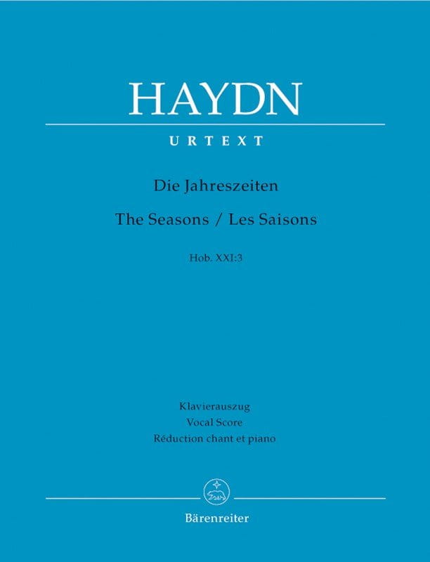 Joseph Haydn: The Seasons Hob. XXI:3 vocal score - Oratorium Pory roku - wyciąg fortepianowy