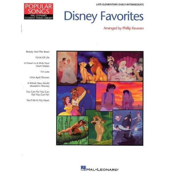 Popular Songs: Disney Favorites - melodia, nuty na pianino, akordy gitarowe - Philip Keveren