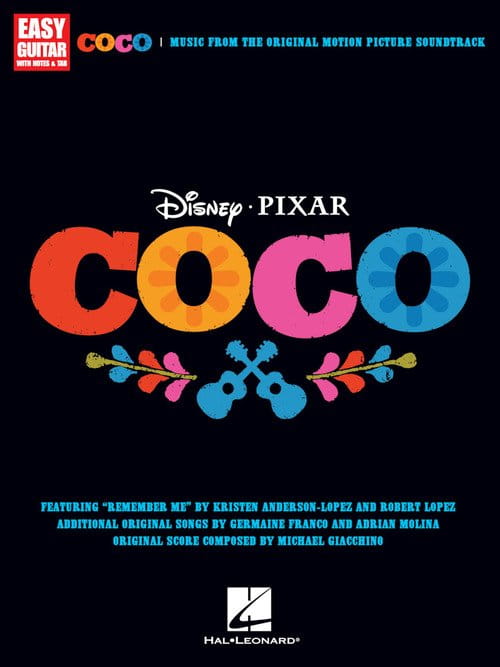 Coco (Easy Guitar) - nuty na gitarę klasyczną w łatwym układzie z filmu Coco - Kristen Anderson-Lopez, Germaine Franco, Adrian Molina, Robert Lopez