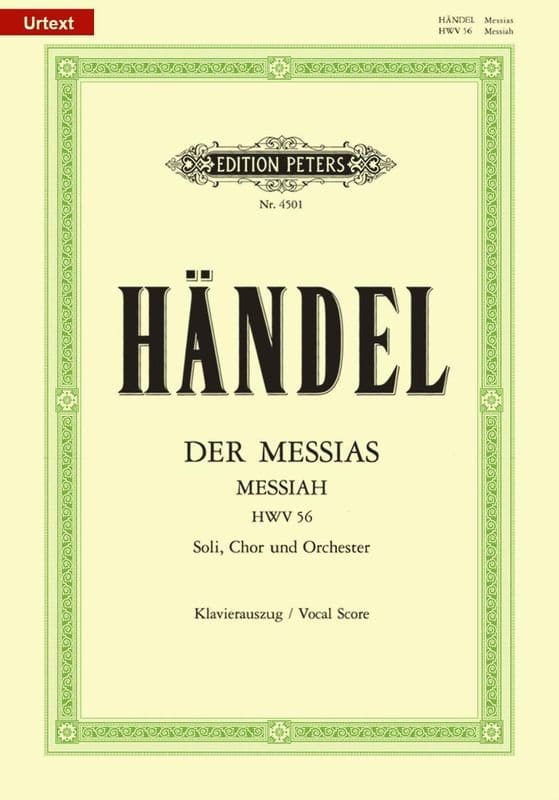 Georg Friedrich Händel: Der Messias - Messiah HWV 56 - Mesjasz - nuty na chór + wyciąg fortepianowy