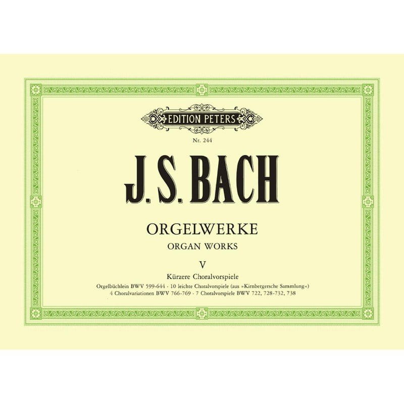 Jan Sebastian Bach: Orgelwerke V - Dzieła organowe tom 5