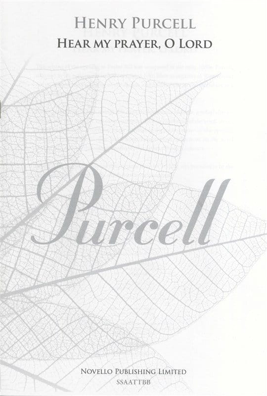 Henry Purcell: Hear My Prayer, O Lord - nuty na chór SATB