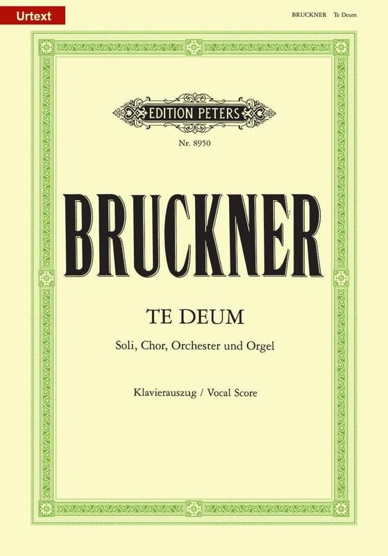Anton Bruckner: Te Deum C-Dur - nuty na chór + wyciąg fortepianowy - Christiane a Campo, Josef Schalk