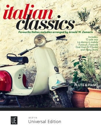 Italian Classics - Favourite Italian Melodies arranged for Flute and - Arnold W. ZamarinPiano - nuty na flet poprzeczny i fortepian