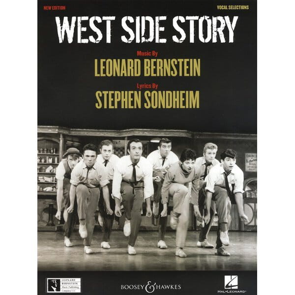 Leonard Bernstein - West Side Story - Vocal selections - Stephen Sondheim - głos solowy, nuty na fortepian i akordy gitarowe