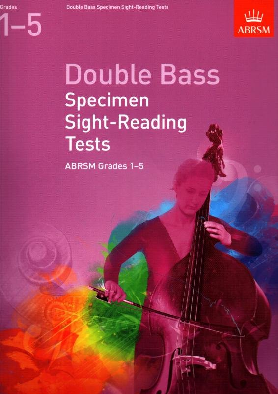 Double Bass Specimen Sight-Reading Tests, ABRSM Grades 1-5 from 2012 - czytanie nut na kontrabas - testy próbne ABRSM