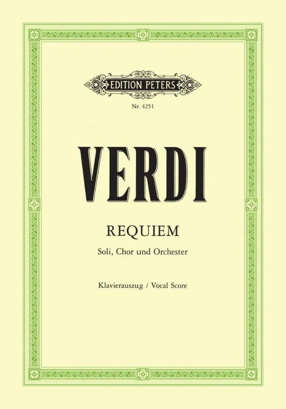 Giuseppe Verdi: Requiem - nuty na chór + wyciąg fortepianowy