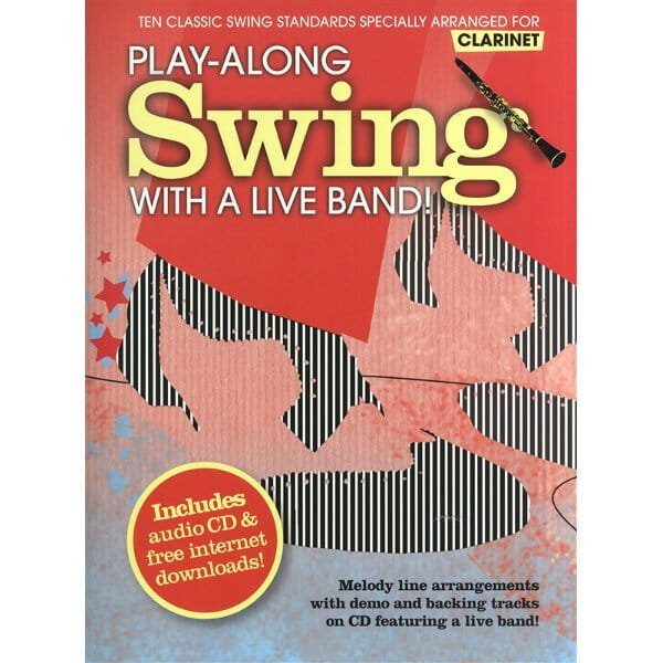 Play-Along Swing With A Live Band! - Clarinet - Paul Honey - nuty na klarnet (+ audio online)
