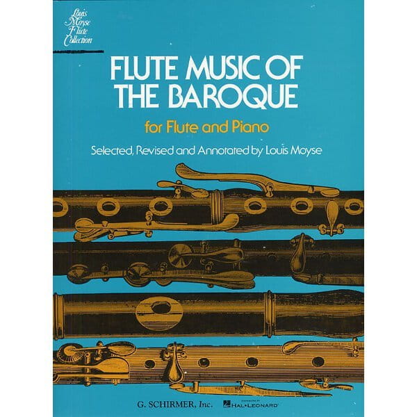Flute Music Of The Baroque - Louis Moyse - nuty na flet z fortepianem
