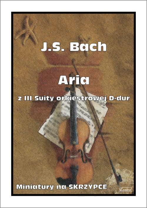 Jan Sebastian Bach: Aria z III suity orkiestrowej D-dur - nuty na skrzypce z fortepianem