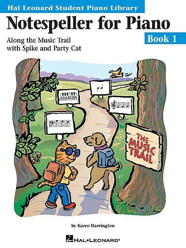 Notespeller for Piano Book 1 - materiały do nauki gry na fortepian - Karen Harringtonie dla dzieci