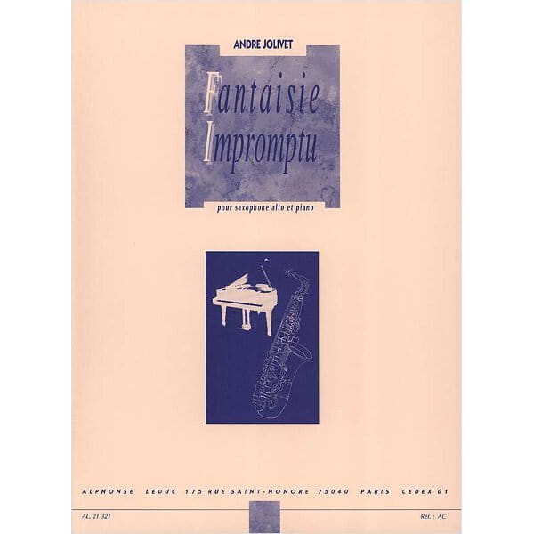 Andre Jolivet - Fantaisie Impromptu - nuty na saksofon altowy z fortepianem