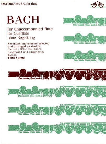 Fritz Spiegl: Bach for Unaccompanied Flute - nuty na flet poprzeczny solo