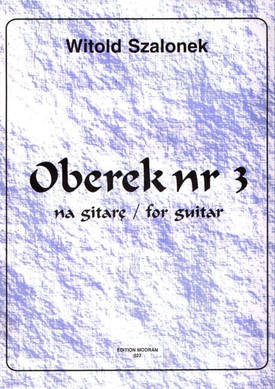 Oberek nr 3 - nuty na gitarę - Witold Szalonek