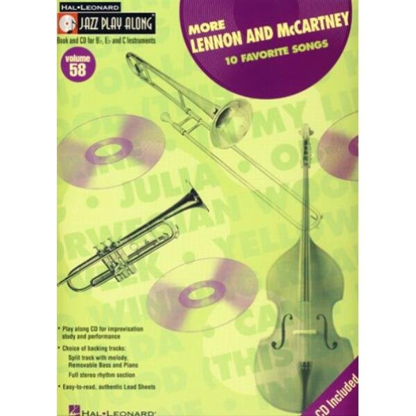 More Lennon and McCartney Jazz Play Along Volume 58 - The Beatles, John Lennon, Paul McCartney - nuty na instrumenty C, Eb, Bb (+ płyta CD)