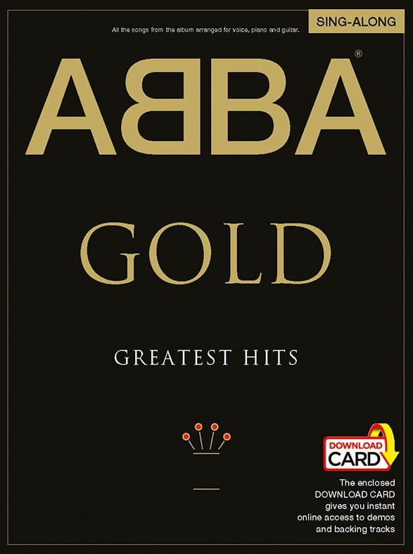Abba Gold: Greatest Hits - Sing-Along (+ audio online) - nuty na głos z fortepianem, akordy gitarowe