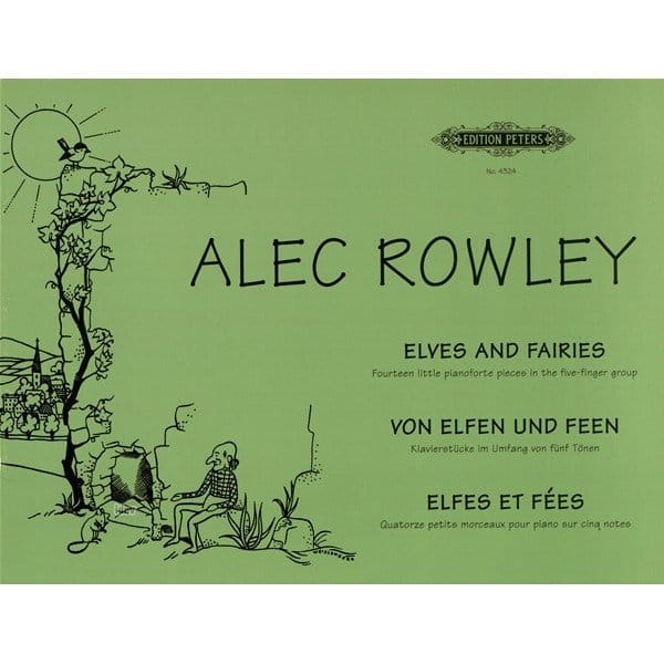 Elves and Fairies op. 38 - little pianoforte pieces in the five-finger group - Alec Rowley - nuty na fortepian
