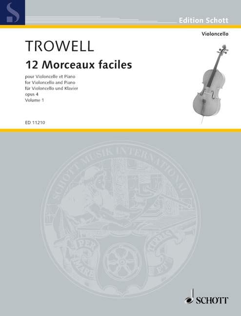 Arnold Trowell: 12 Morceaux Faciles op. 4 volume 1 - nuty na wiolonczelę z fortepianem