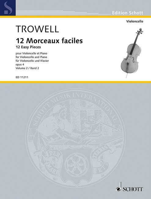 Arnold Trowell: 12 Morceaux Faciles op. 4 volume 2 - nuty na wiolonczelę z fortepianem