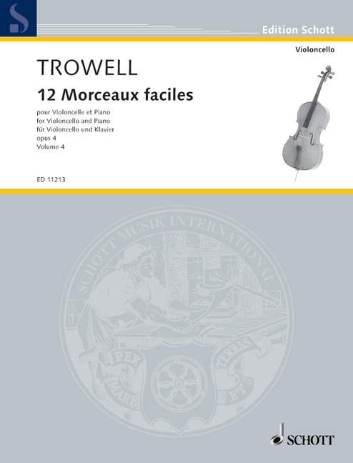 Arnold Trowell: 12 Morceaux Faciles op. 4 volume 4 - nuty na wiolonczelę z fortepianem